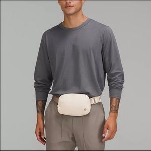lululemon extended strap everywhere belt bag in white opal!